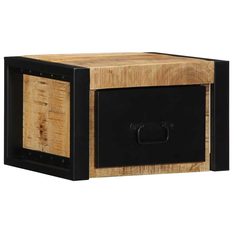 40cm W Metal Bedside Table