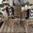 Brentin Rattan Arm Chair in Black/White/Natural Brown
