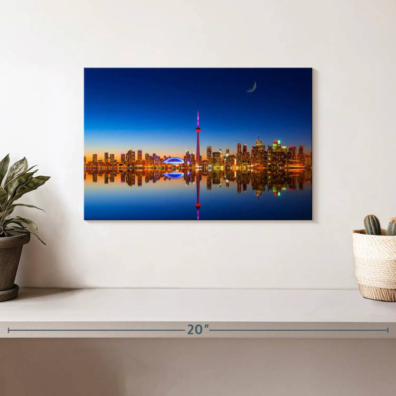 Harpa Toronto City Reflection, 8" H x 12" W