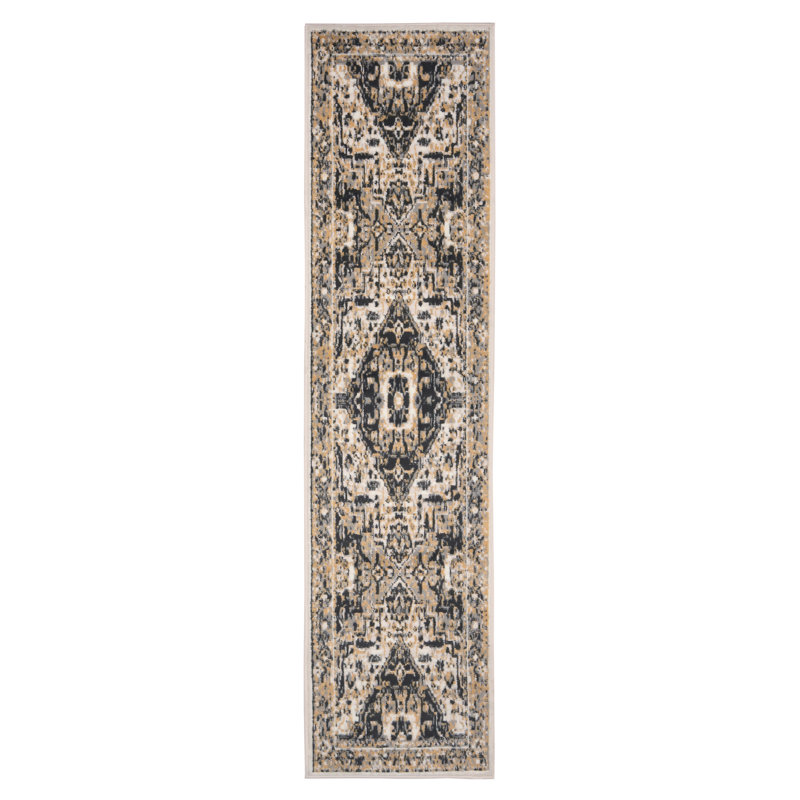 Tapis oriental beige, Tapis de couloir 2 pi x 8 pi