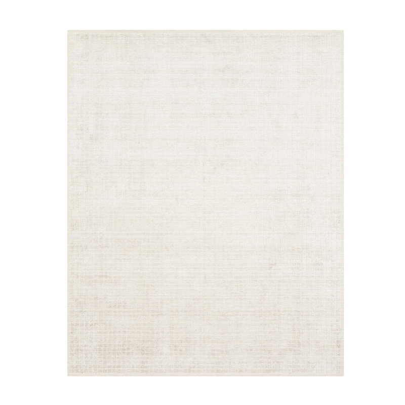 Handmade Wool Checkered Area Rug, Rectangle 9'6" x 13'6"
