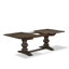 L'ensemble de table de salle à manger 5 pièces contient une table rectangulaire en bois avec rallonge amovible et 4 chaises, Jacobean
