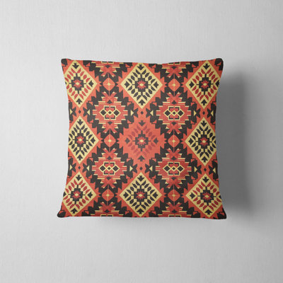 Eastern Elegance Geometric Reversible Pillow Cover