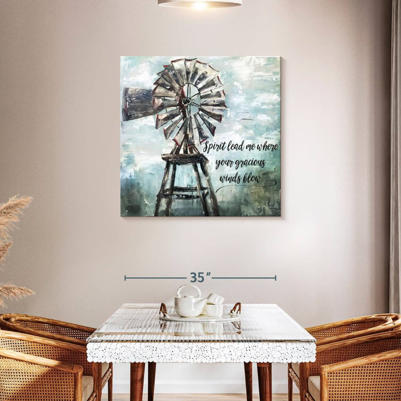 Lilie Primitive Windmill, 36" H x 36" W