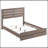 Oak Slatted Headboard Queen Panel Bed-1023017494