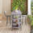 Modern 3-Piece Bar Table Set with PU Cushion Stools & 3-Tier Storage-1409353806