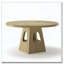 Table de salle à manger ronde pour table ronde de 4-6,47 pouces avec plateau en bois et base de rangement, table de salle à manger de ferme, table de cuisine en bois pour la salle à manger, cuisine, salon-1125245343-1125245337