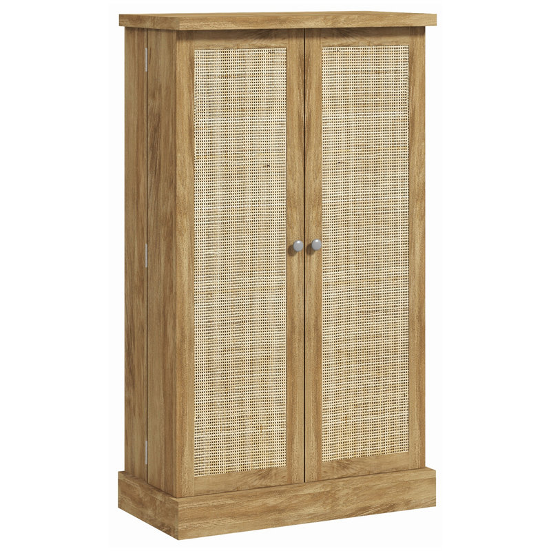Armoire de rangement pour garde-manger de 41 po, buffet, table de buffet avec 12 tablettes de porte, portes doubles, tablettes à 5 niveaux et tablettes réglables