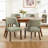 Upholstered Solid Wood Dining Side Chair-1558401748