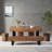 Rustic Dining Table: Solid Wood & Metal Iron Legs-110296492