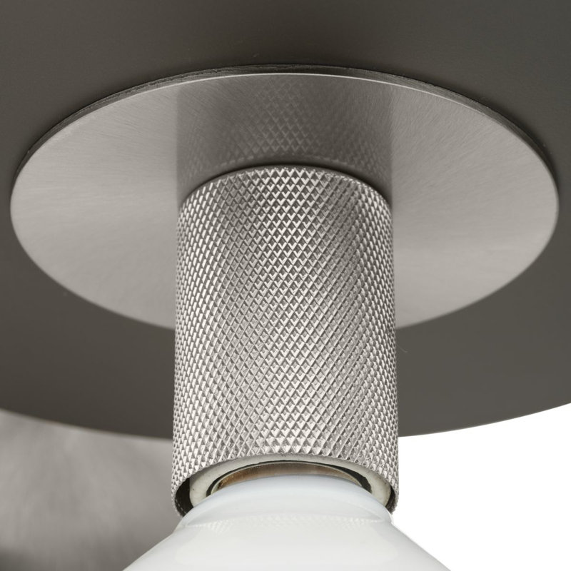Steel Armed Sconce, Brushed Nickel