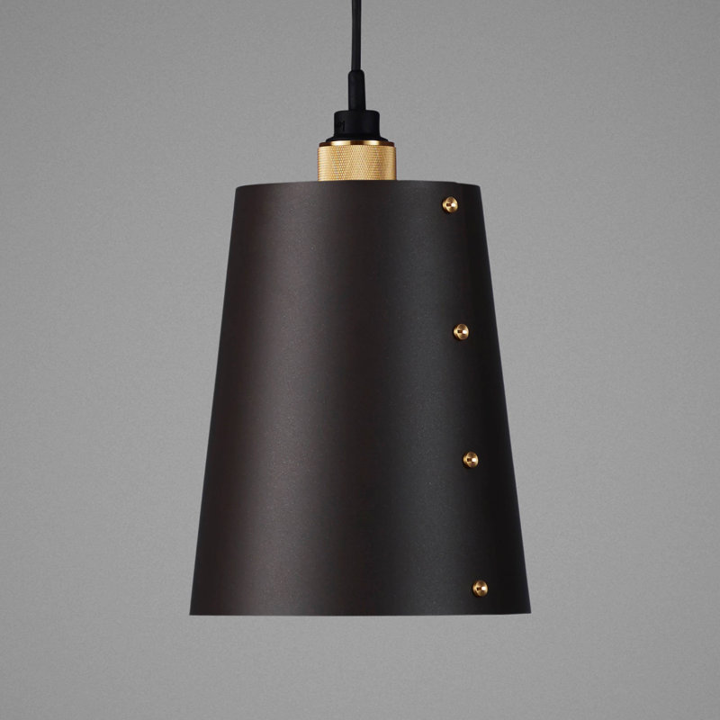 1 - Light Pendant, Brass, Graphite
