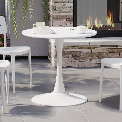 Table de salle à manger d'extérieur en acier