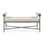 Lalia Modern Hammered Metal 48" Accent Bench-124262811