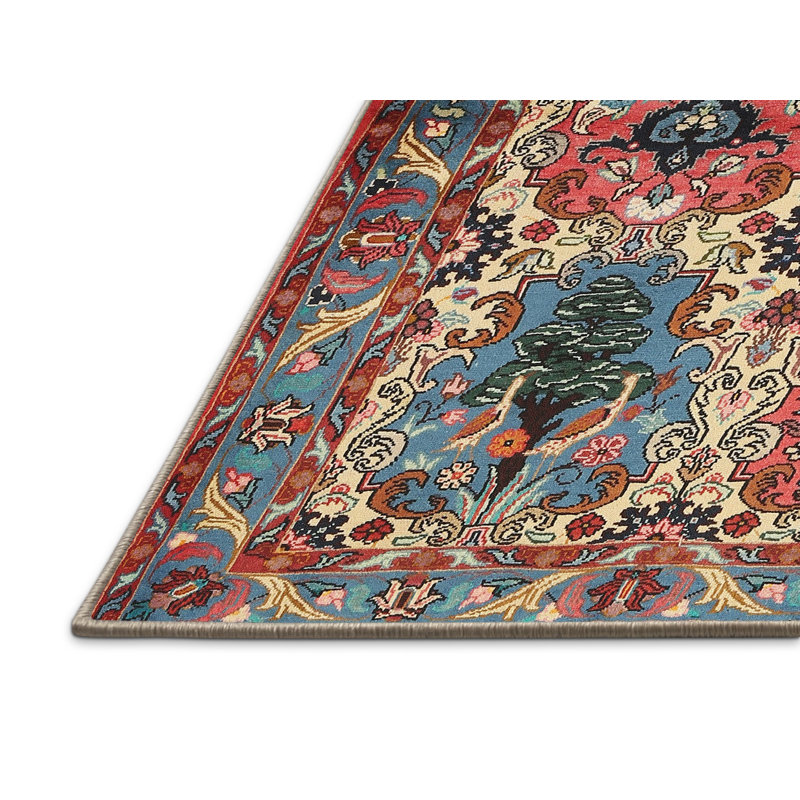 Binderveld Floral Indoor Rug, Rectangle 8' x 12'