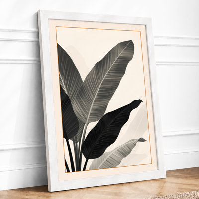 Leaves in Stillness Botanical - Framed Print