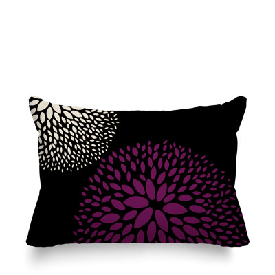 Coussin décoratif intérieur / extérieur en polyester filé floral Bavière