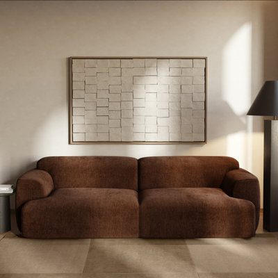 Nardo 107.5" Chenille Velvet Fabric Sofa