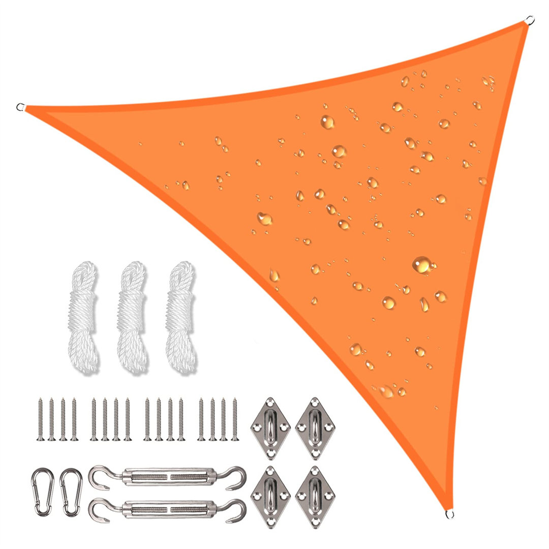 Waterproof 3.6m Triangle Shade Sail