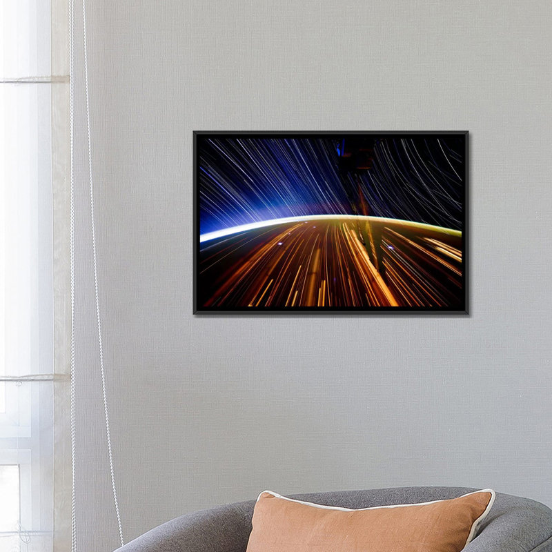 « astronomiey star exposition star », impression sur toile, impression à partir d’espace ii», H 18 po x l 26 po x P 1,5 po