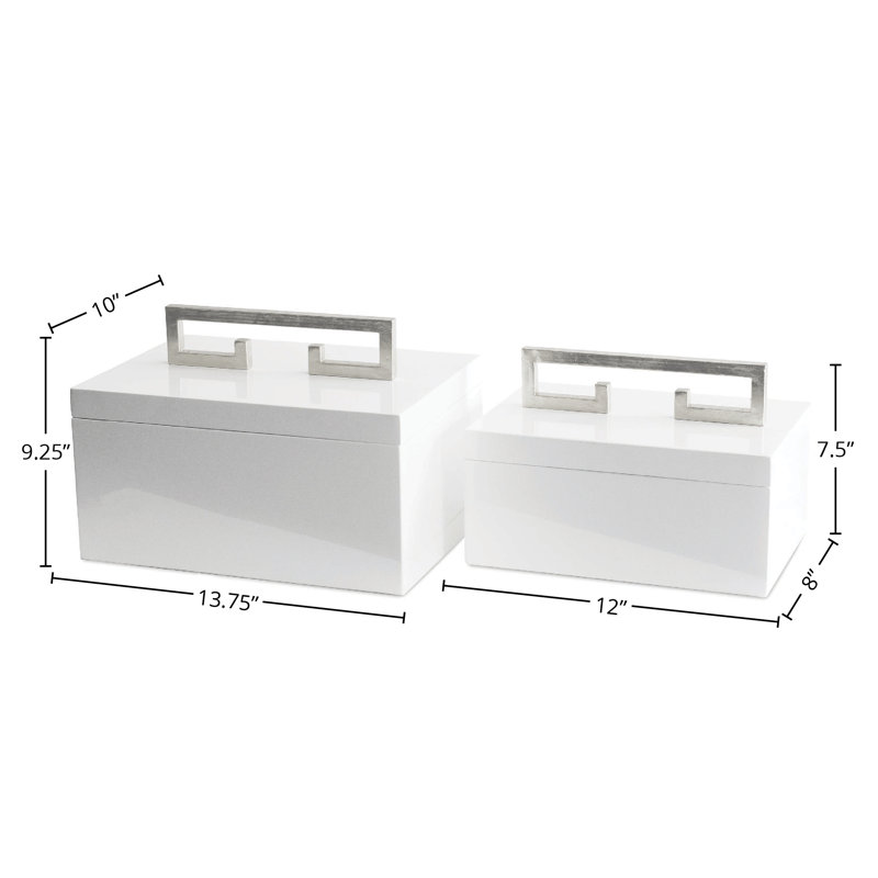 Memory Box, White/Silver