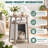 Coffee Table Cat House,Multi-Functional Pet Shelter with Storage Top