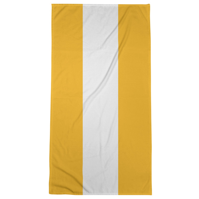 Bath Towel, Light Yellow/Off White