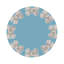 Pearl Bow Vegan Leather Round Pebble Placemat-775304726