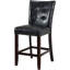 Ensemble de 2 chaises hautes capitonnées en similicuir-640804177-640804182