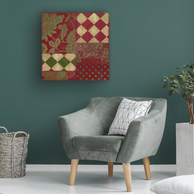Art sur toile «bolche», joyeux Noël, H 14 po x l 14 po