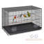 Cage à oiseaux spacieuse en métal pour perroquets et petits perroquets avec support roulant