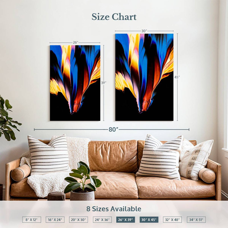 Avery Abstract Paint II, 39" H x 26" W