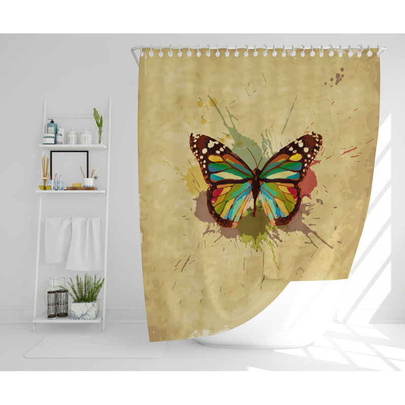 Wilcoxen Polyester Shower Curtain Set, 177cm H x 177cm W