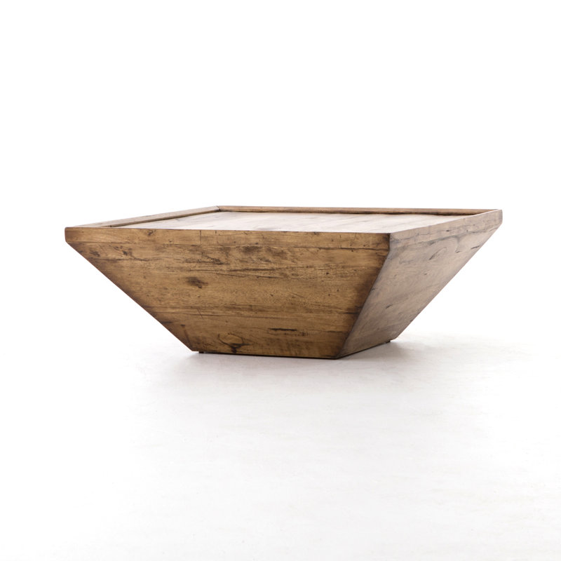 Drake Solid Wood Coffee Table, Reclaimed Fruitwood