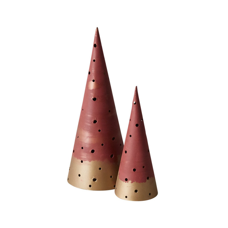 Christmas Tabletop Tree, 6.75" H x 2.5" W x 2.5" D, White