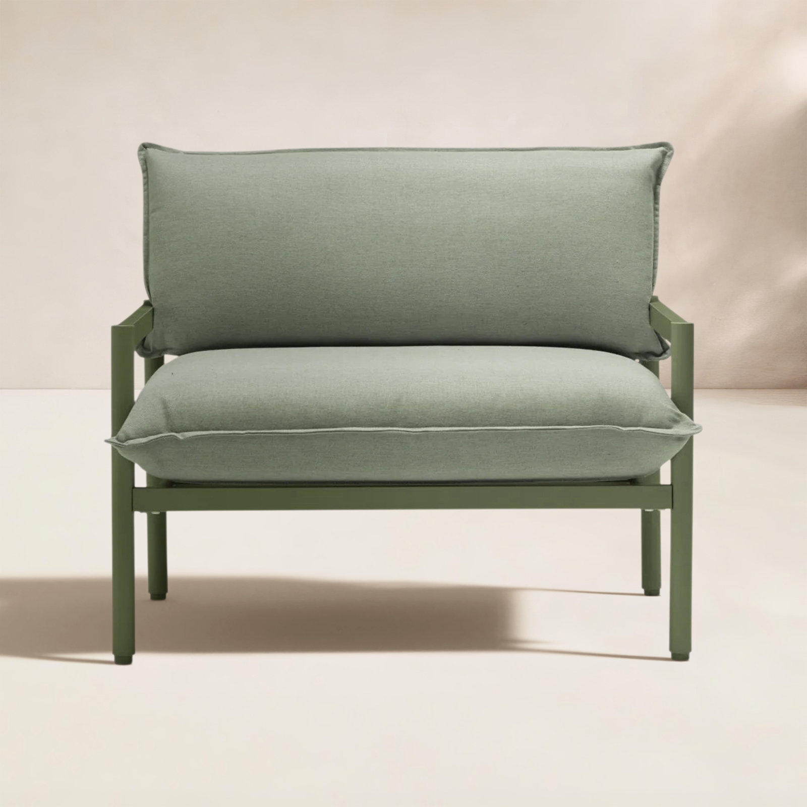 Terra Outdoor Lounge Chair, Olive