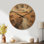 Très grande horloge murale en bois