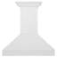 ZLINE 36 in. Wooden Wall Mount Range Hood in Shiplap Bright White Finish