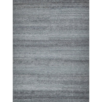Merino Wool Area Rug in Dark Gray