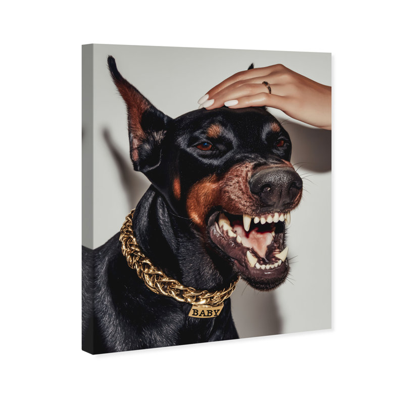 Baby Doberman Print by Oliver Gal, 20" H x 16" W, Gallery Wrapped