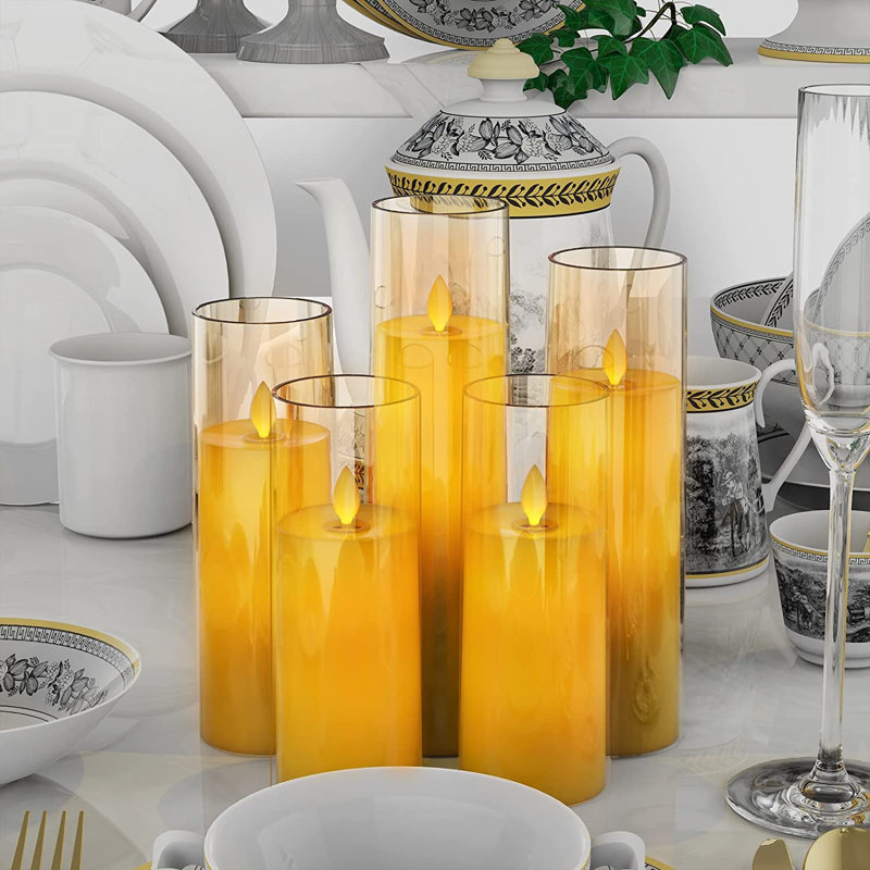 Unscented Flameless Pillar Candle