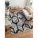 Nubia Geometric Area Rug in Gray