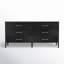 Mayfair 6 Drawer Wood and Marble Dresser-1949127478