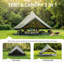 Tentes et abris de camping spacieux, tente cloche 13,1 pi pour camping en famille