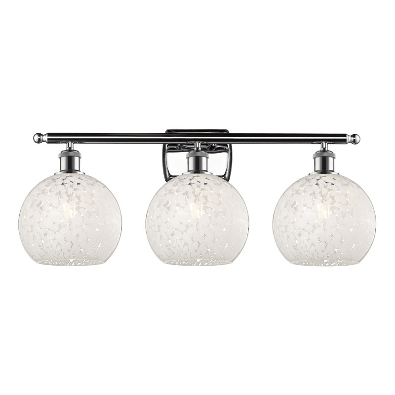 Éclairage pour meuble-lavabo à 3 lumières Beauen, Chrome poli