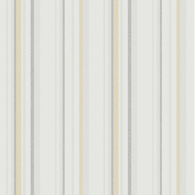 Country Cottage Multi Stripe Design 33' L x 21" W Wallpaper Roll