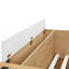 Lit plateforme multifonctionnel en bois avec rangement abondant, coiffeuse encastrée et enceinte confortable pour une chambre à coucher confortable-1921734058