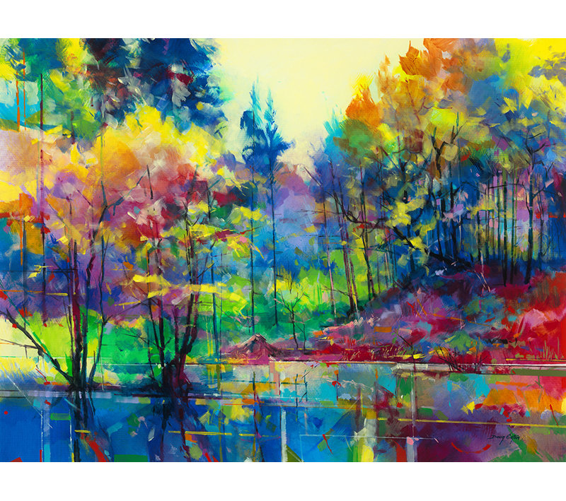 Meadowcliff Pond by Doug Eaton - Painting, Canvas