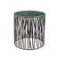 Round End Table with Metal Frame, 22x22x22