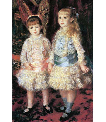 " The Girls Cahen D " by Pierre-Auguste Renoir